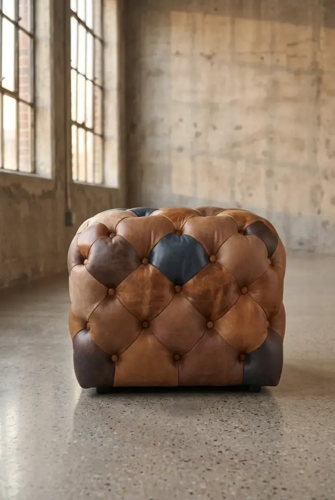 Пуф Chesterfield, Buttoned Leather