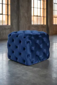 Пуф Chesterfield Velvet Ottoman Cube — 45°
