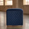 Пуф Cube, Blue Velvet — фронт