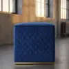 Пуф Cube, Blue Velvet — профиль