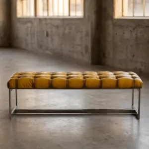 Оттоманка Great Metal Iron Base в стиле лофт — купить в OLD LOFT
