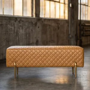 Пуф Leo Light Rectangular Ottoman в стиле лофт — купить в OLD LOFT