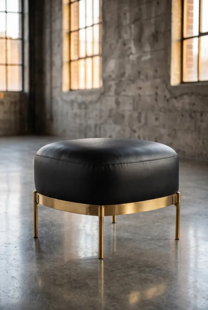 Оттоманка Zero Black Gold Base