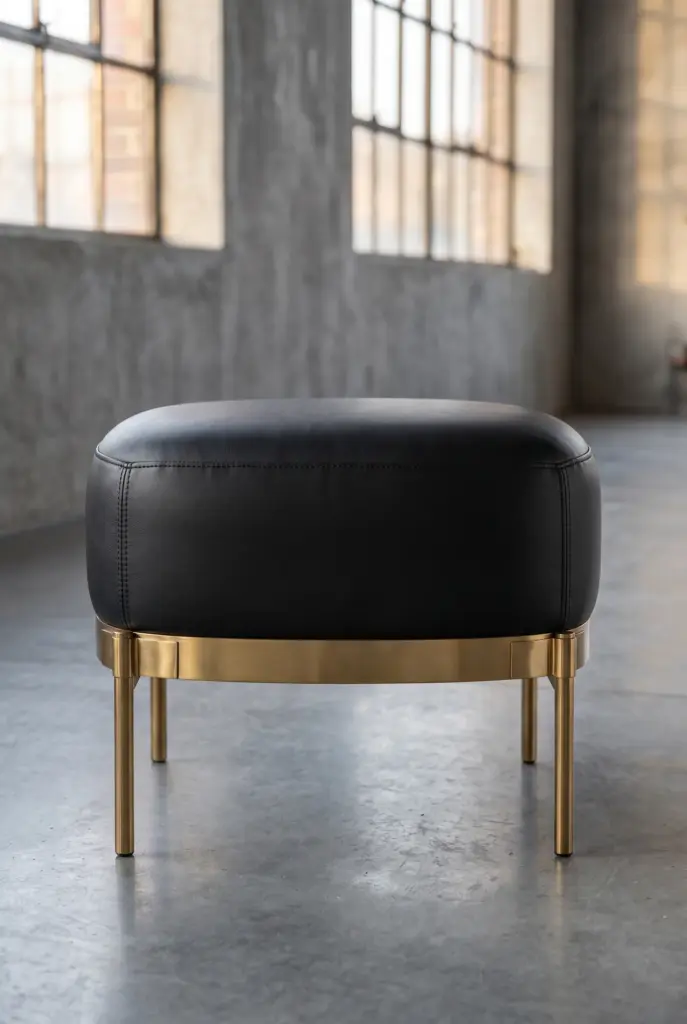 Оттоманка Zero Black Gold Base