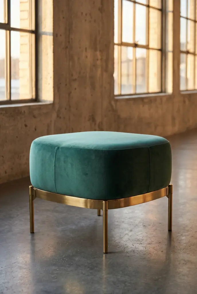 Оттоманка Zero Velvet Ottoman Steel
