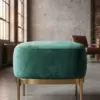 Оттоманка Zero Velvet Ottoman Steel — фронт