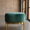 Оттоманка Zero Velvet Ottoman Steel — профиль