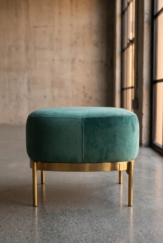 Оттоманка Zero Velvet Ottoman Steel