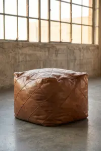 Пуф Softness, Quilted Leather — 45°