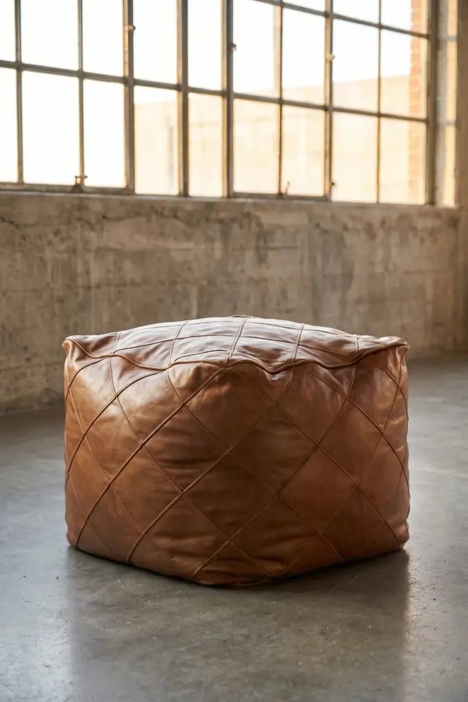 Пуф Softness, Quilted Leather