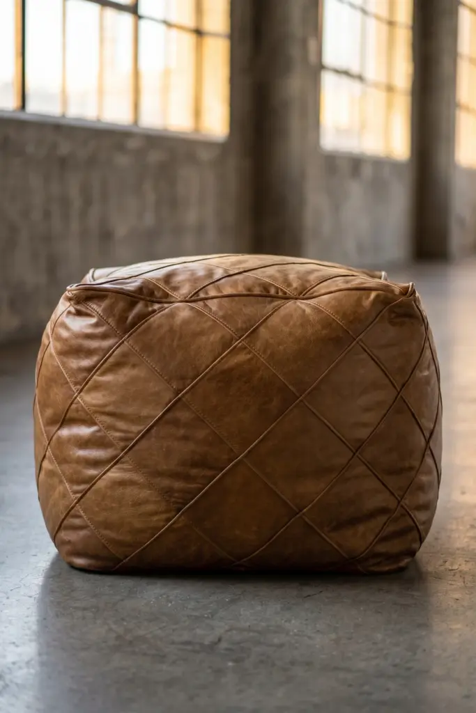Пуф Softness, Quilted Leather