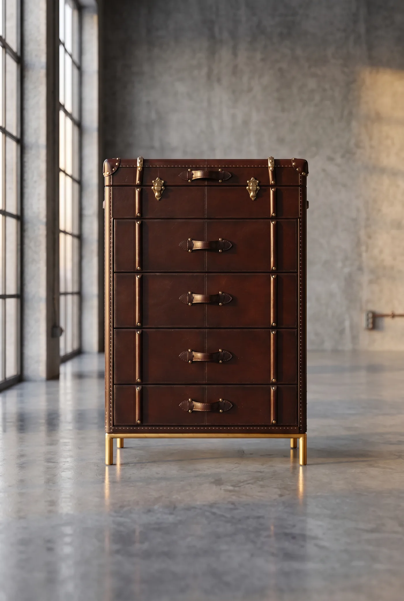 Шкаф Cargo Dark Gold Steel