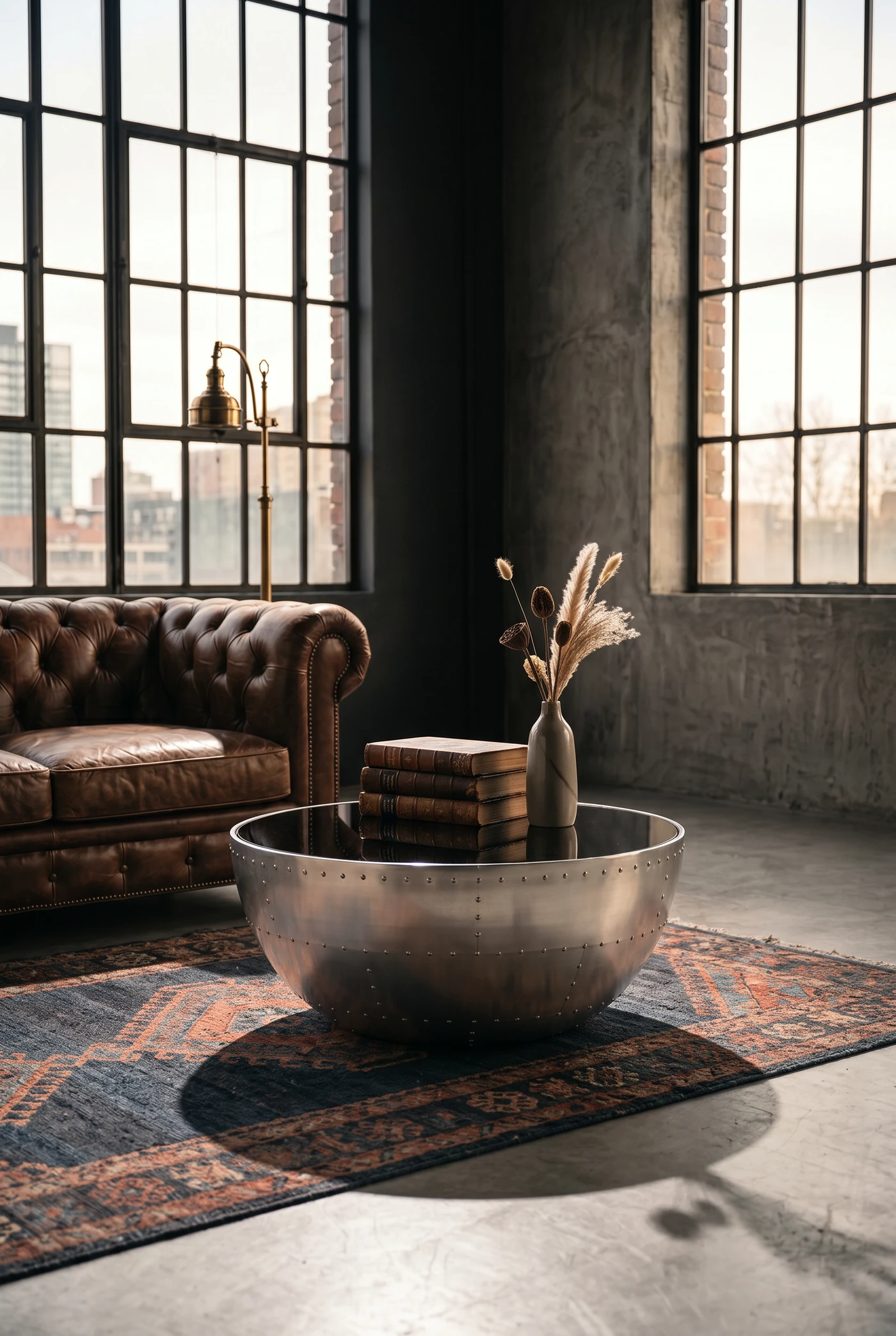 Стол Coffeе Turbine, Glass Countertop — в интерьере