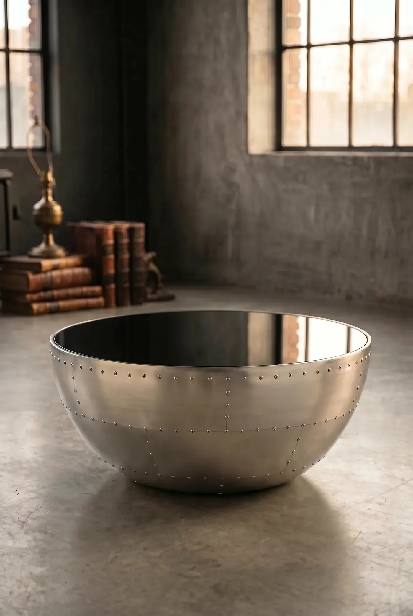 Стол Coffeе Turbine, Glass Countertop в стиле лофт — купить в OLD LOFT