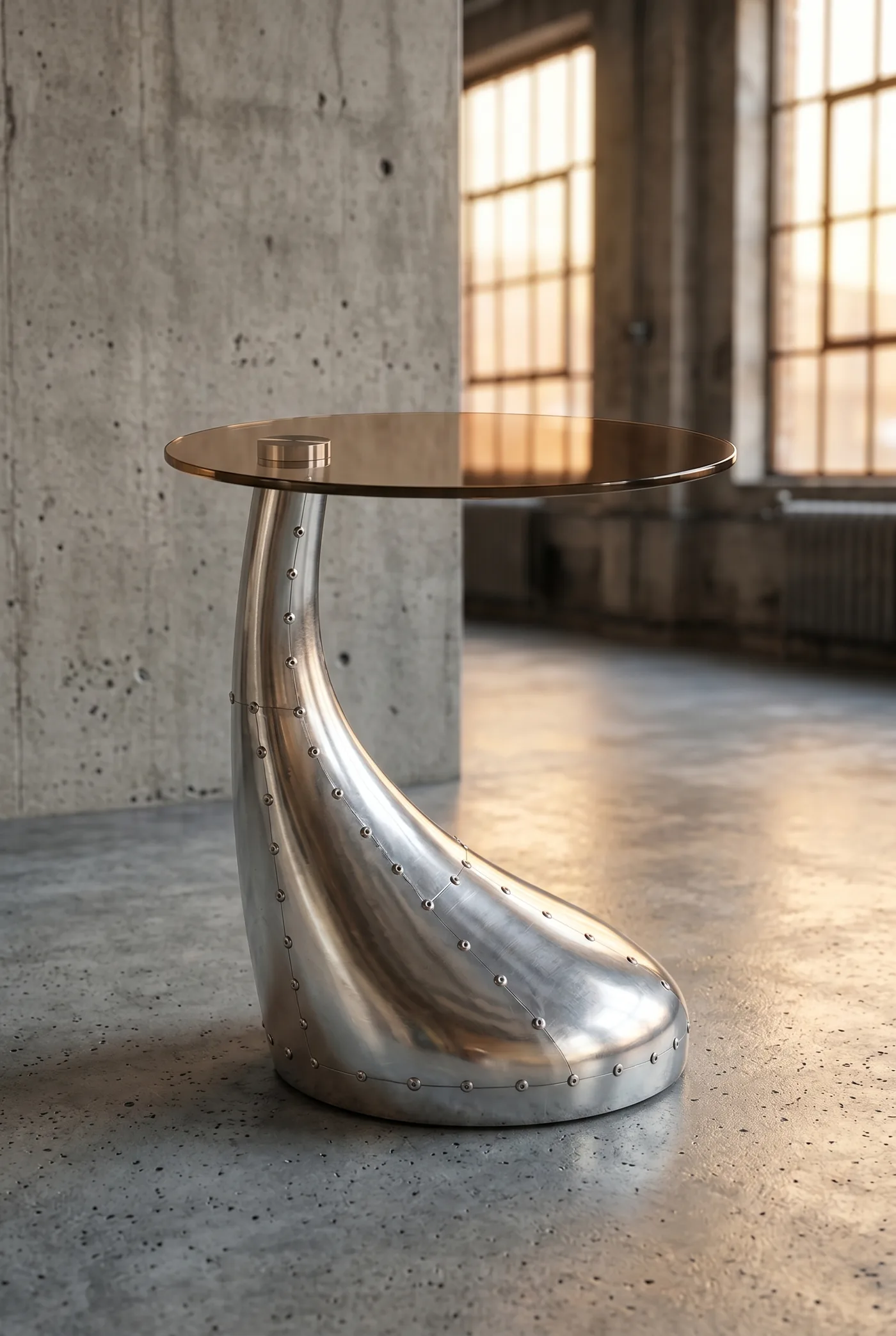 Стол Heel Glass Exclusive Design в стиле лофт — купить в OLD LOFT