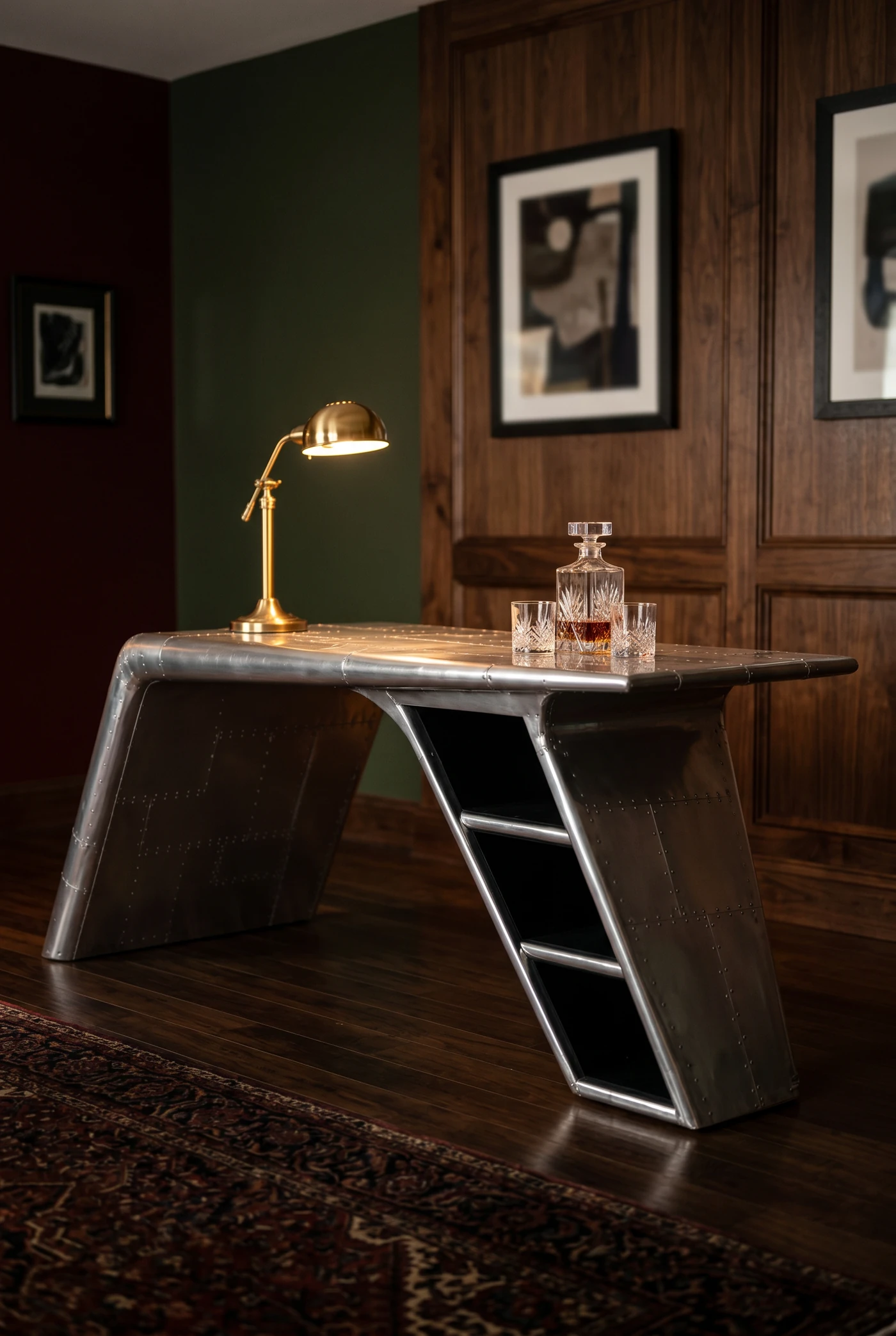 Стол Silver Wing Aluminum Finish — в интерьере