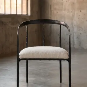 Кухонный стул на металлических ножках Armry в стиле лофт — купить в OLD LOFT
