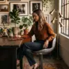 Стул барный Aviator Glass 2, Rotation 360° — в интерьере