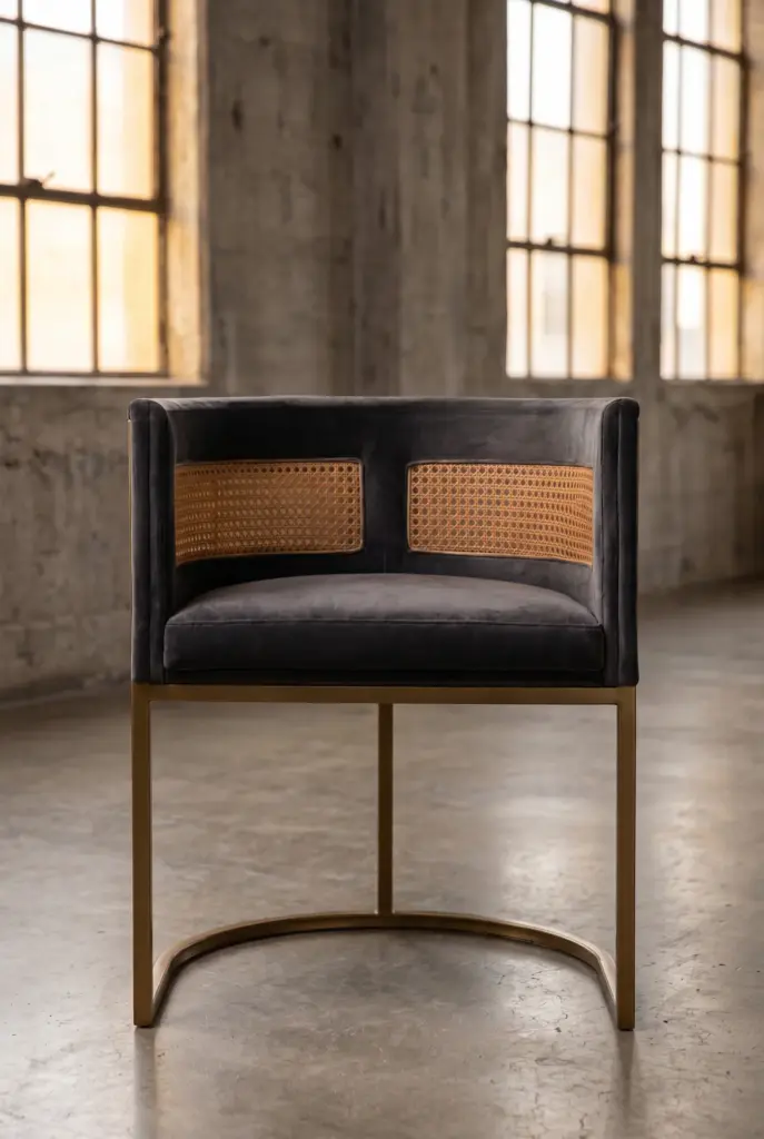 Стул Openwork Metal Iron and Leather в стиле лофт — купить в OLD LOFT