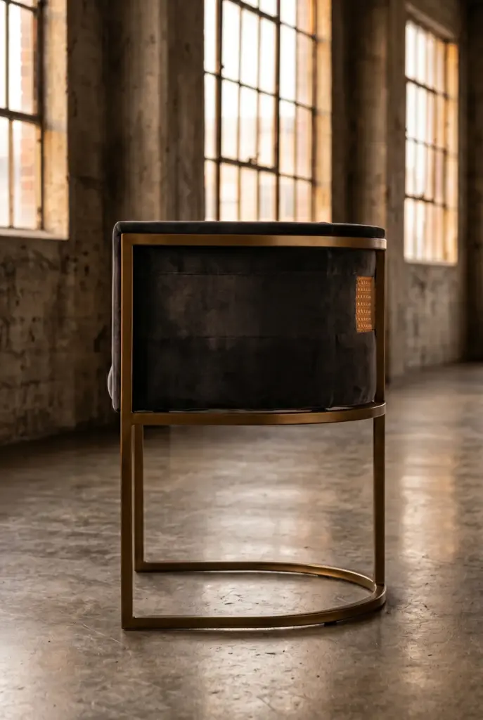 Стул Openwork Metal Iron and Leather