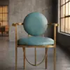 Стул Sphere Blue Gold Base на кухню — фронт