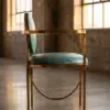 Стул Sphere Blue Gold Base на кухню — профиль