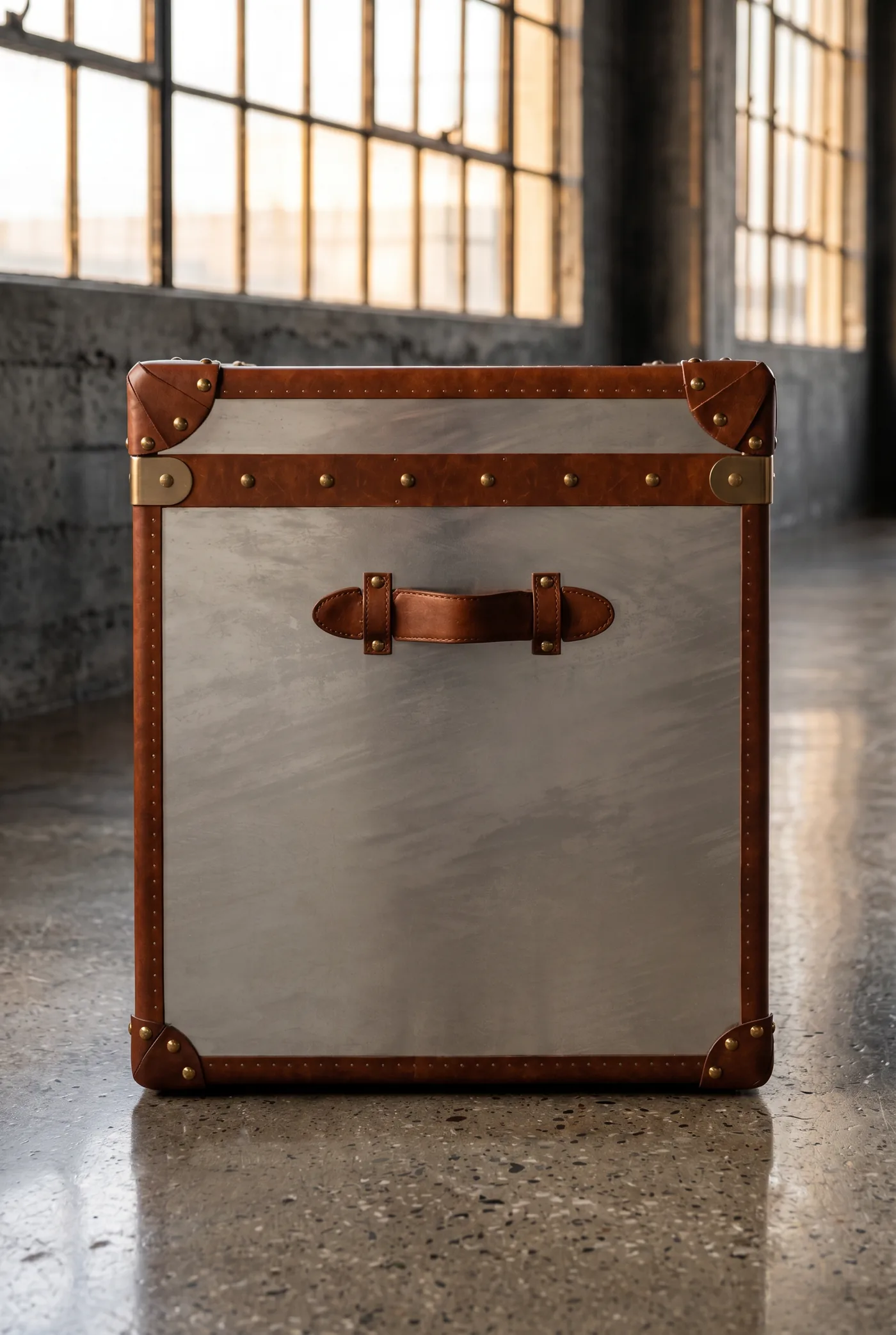 Сундук Cache Aluminum Trim and Leather — профиль