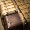 Сундук Mosaic Medium, Leather and Brass — фото 10