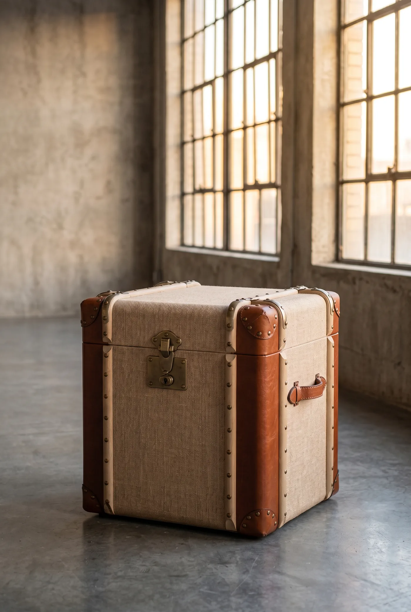 Сундук Robinson Linen Cloth and Leather