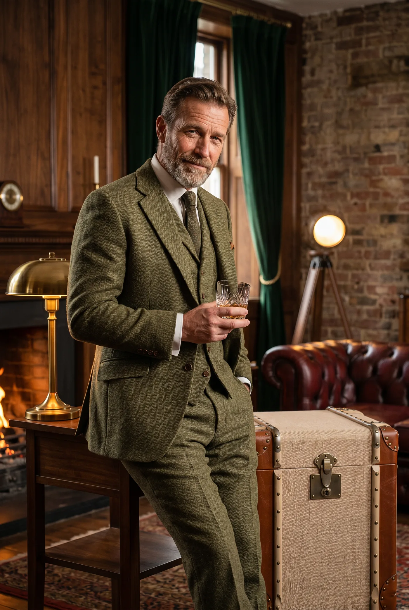 Сундук Robinson Linen Cloth and Leather — в интерьере