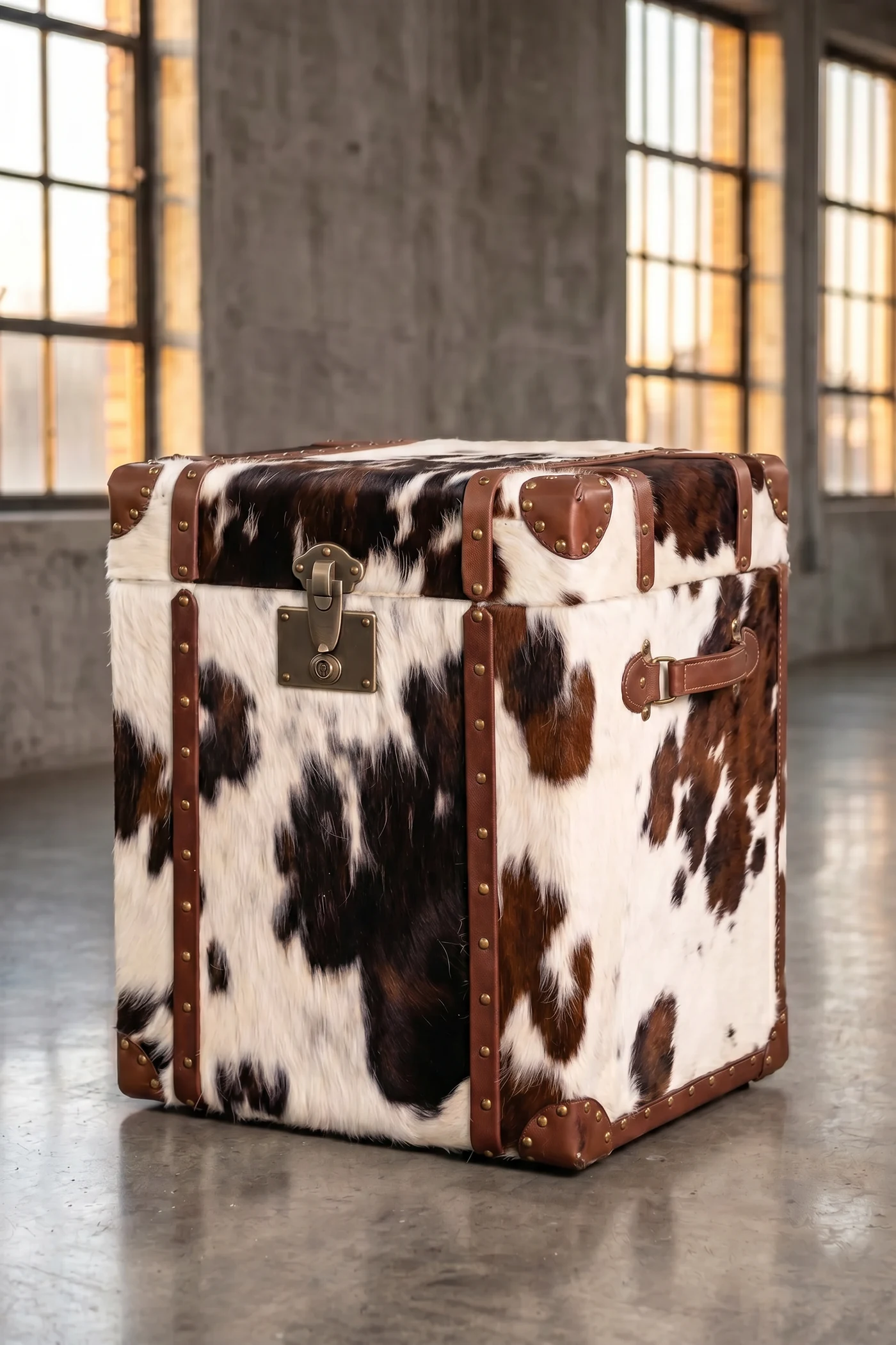 Сундук Texas Spotted fur Decor