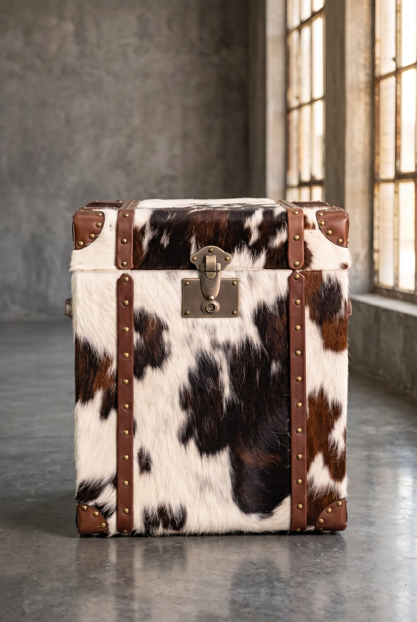 Сундук Texas Spotted fur Decor