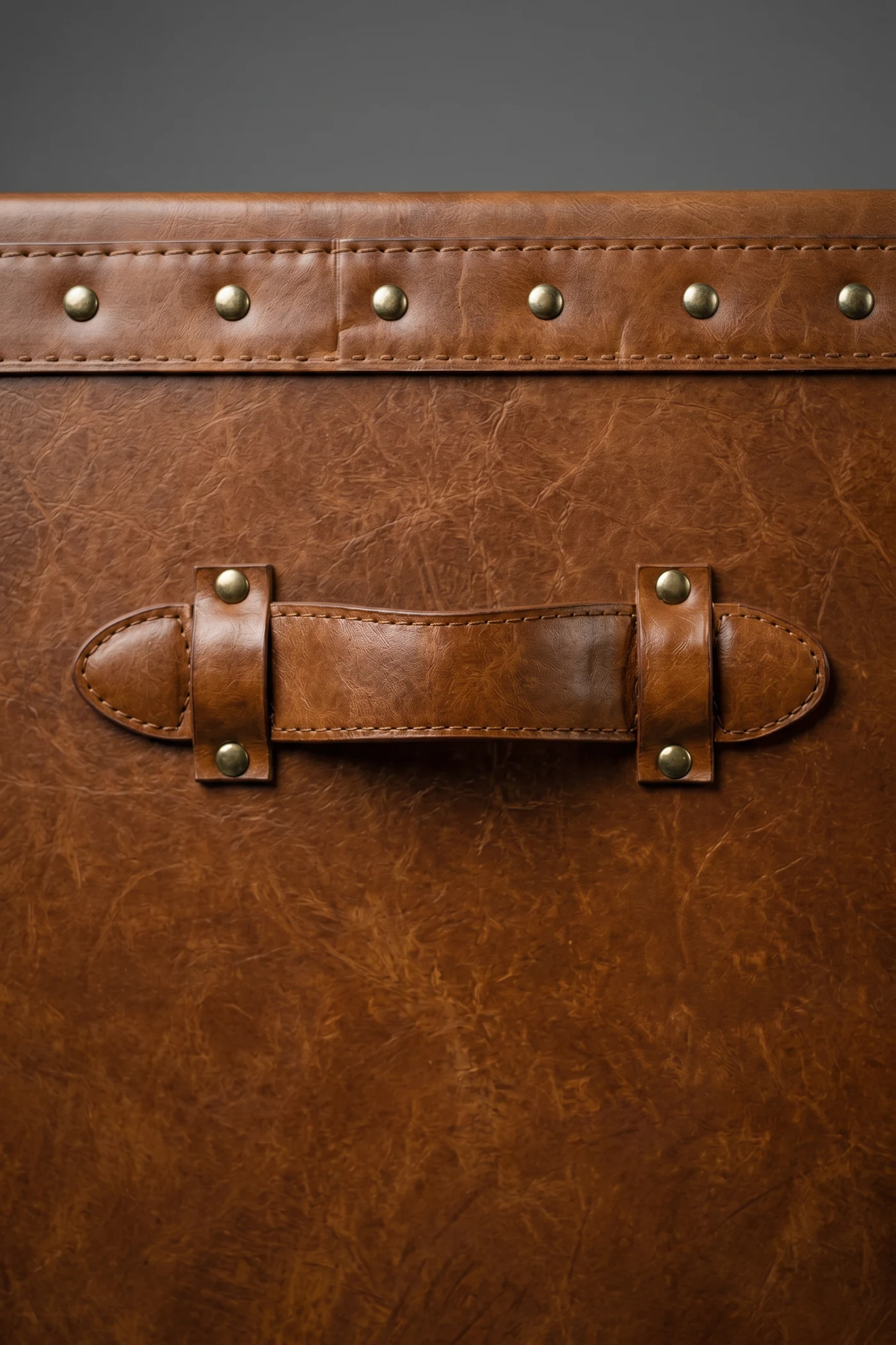 Сундук Zorro Cow Leather and Canvas — деталь материала