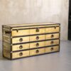 Тумба Aviator Brass Charm Leather Inserts — фото 1