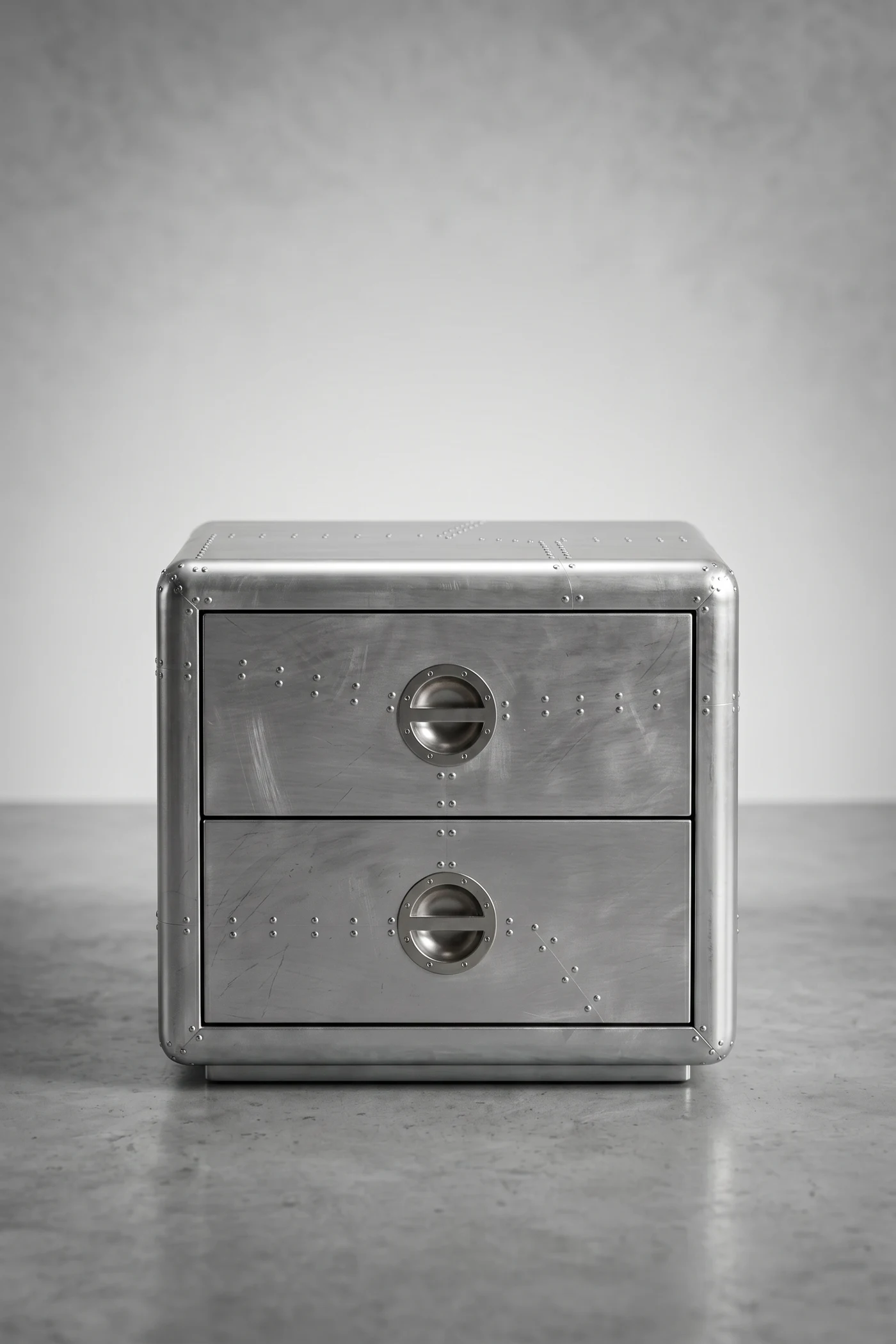 Прикроватная тумба Aviator Cipher Aluminum Finish