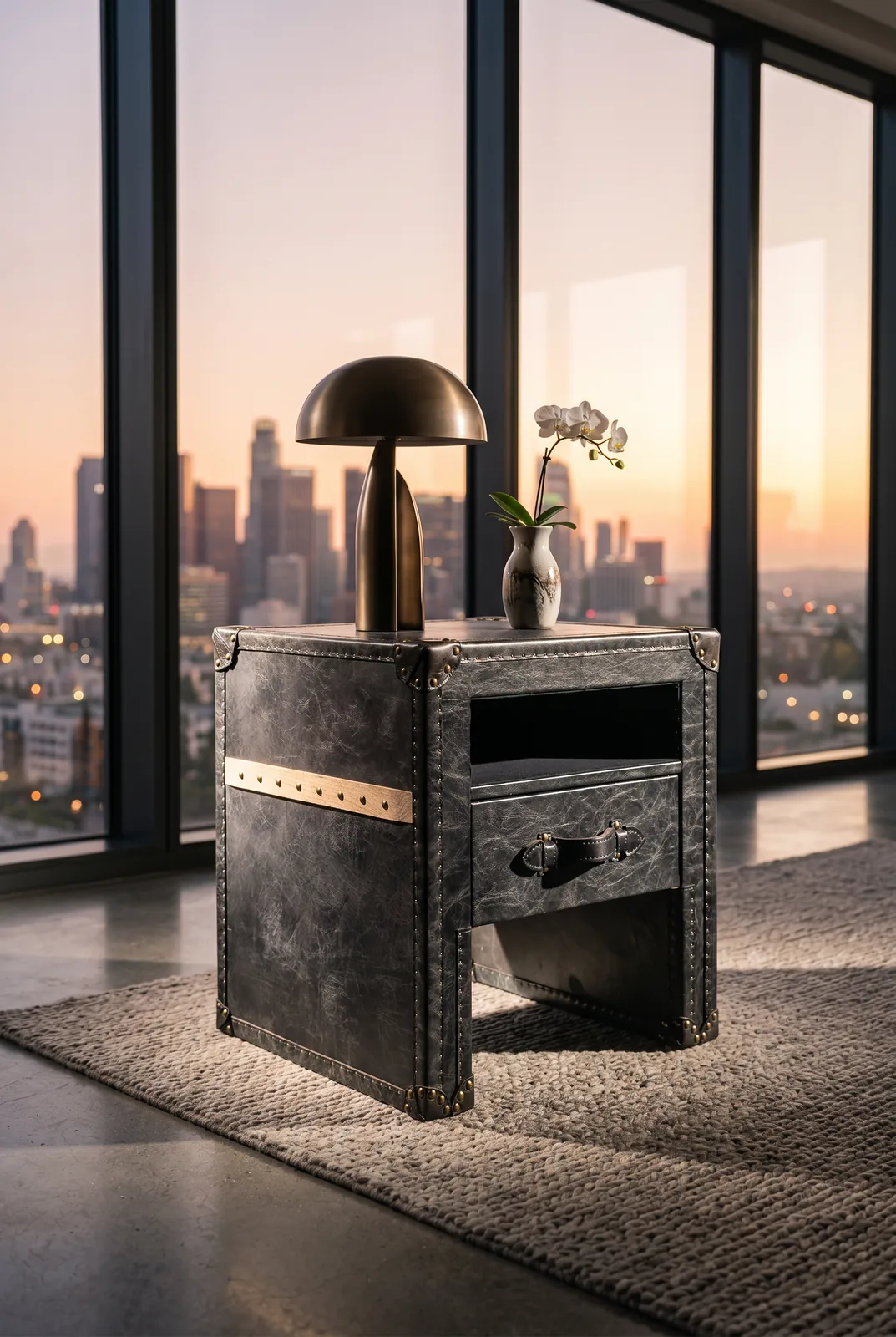 Тумба Barney Brown Bedside Table в прихожую — фото 6