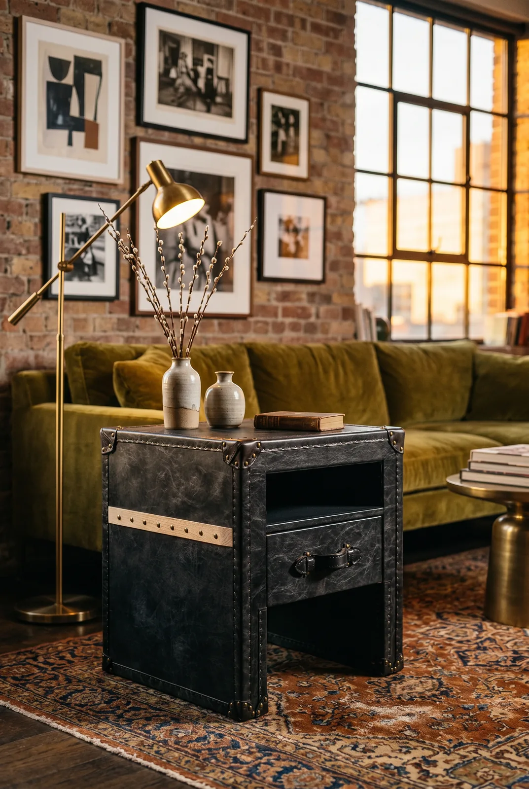 Тумба Barney Brown Bedside Table в прихожую — фото 7