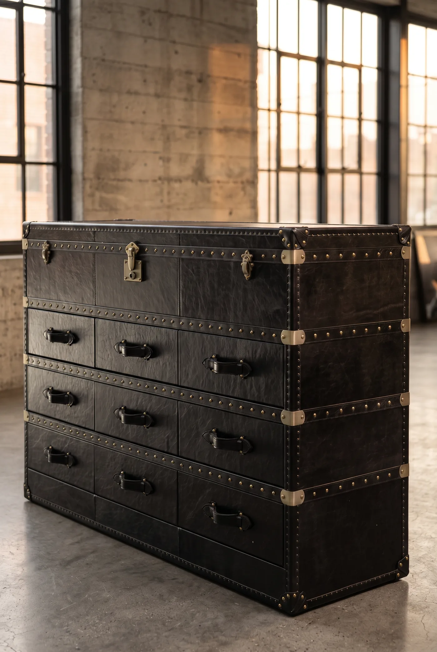 Тумба Black Charm Genuine Leather