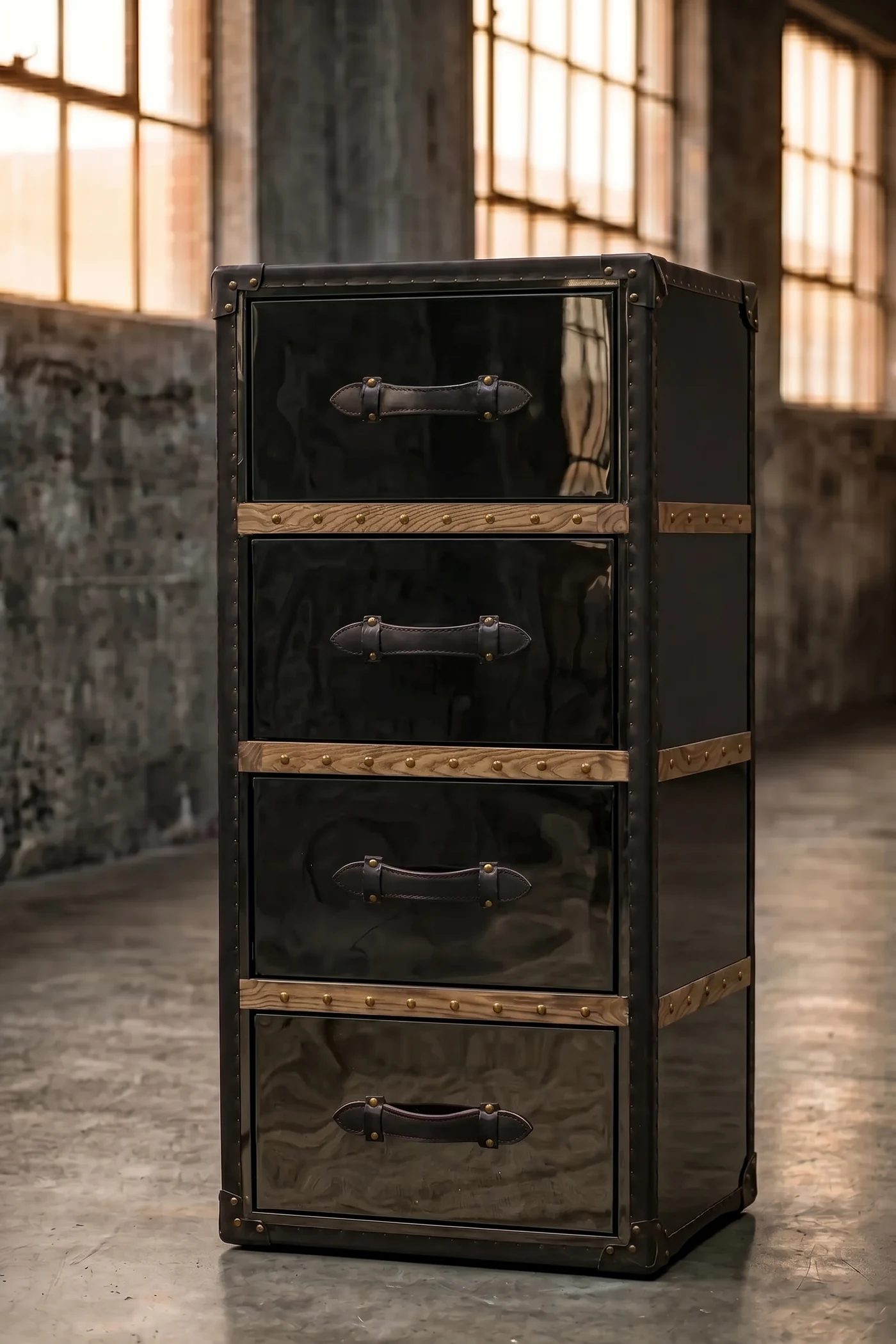 Onyx 5 Drawer Wood Inserts — 45°