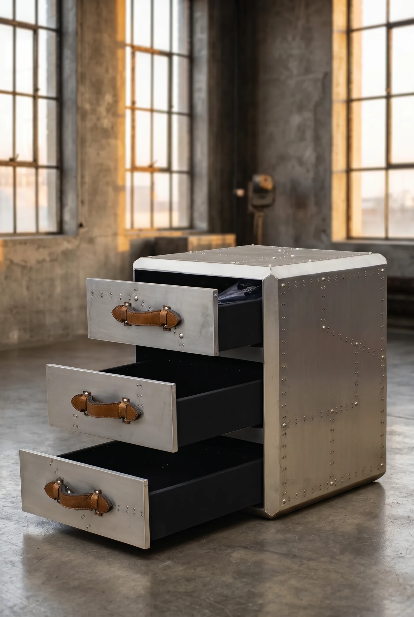 Тумба Pilot Aluminum 3 Drawer