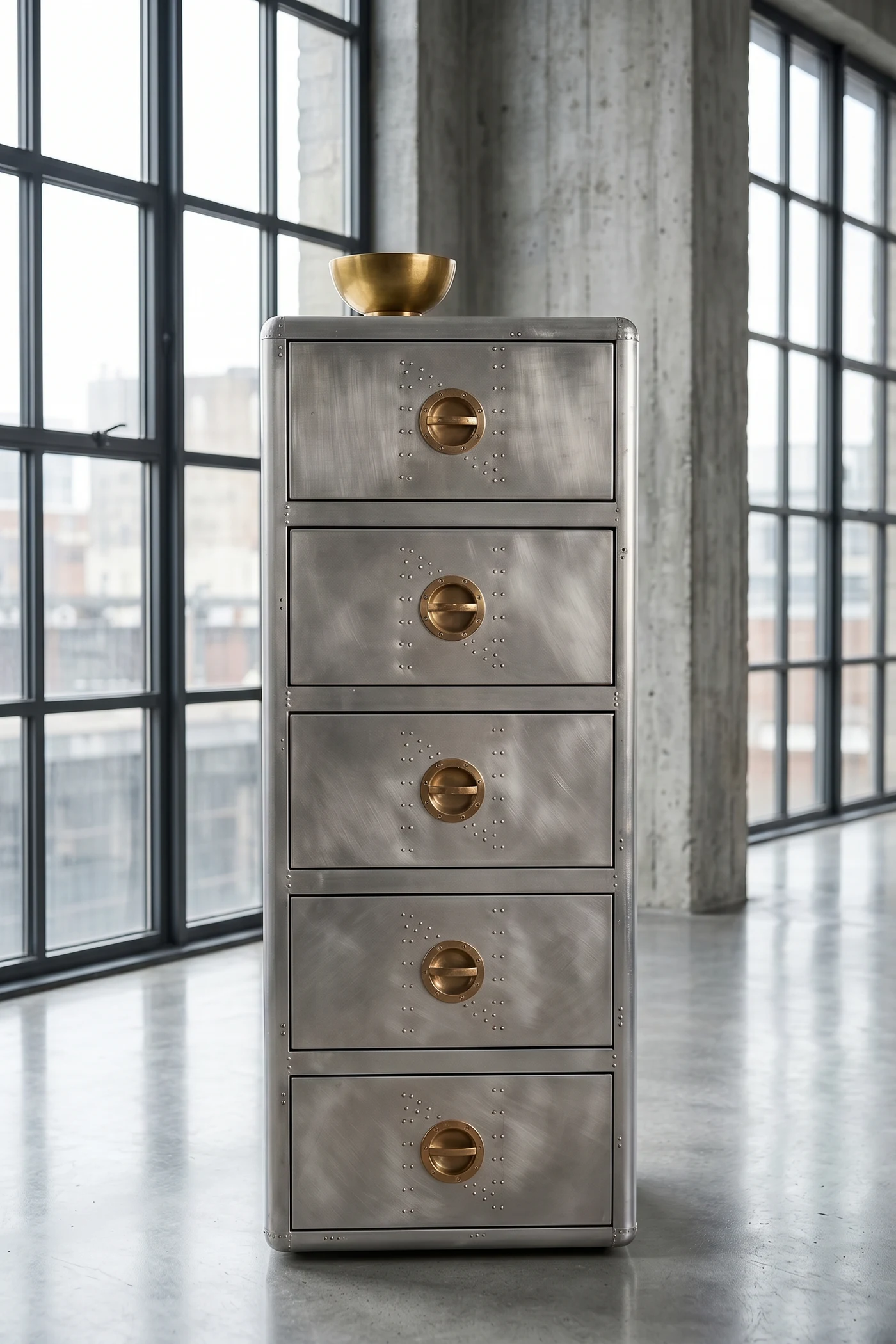 Тумба Silver Age 5 Drawer Aluminum