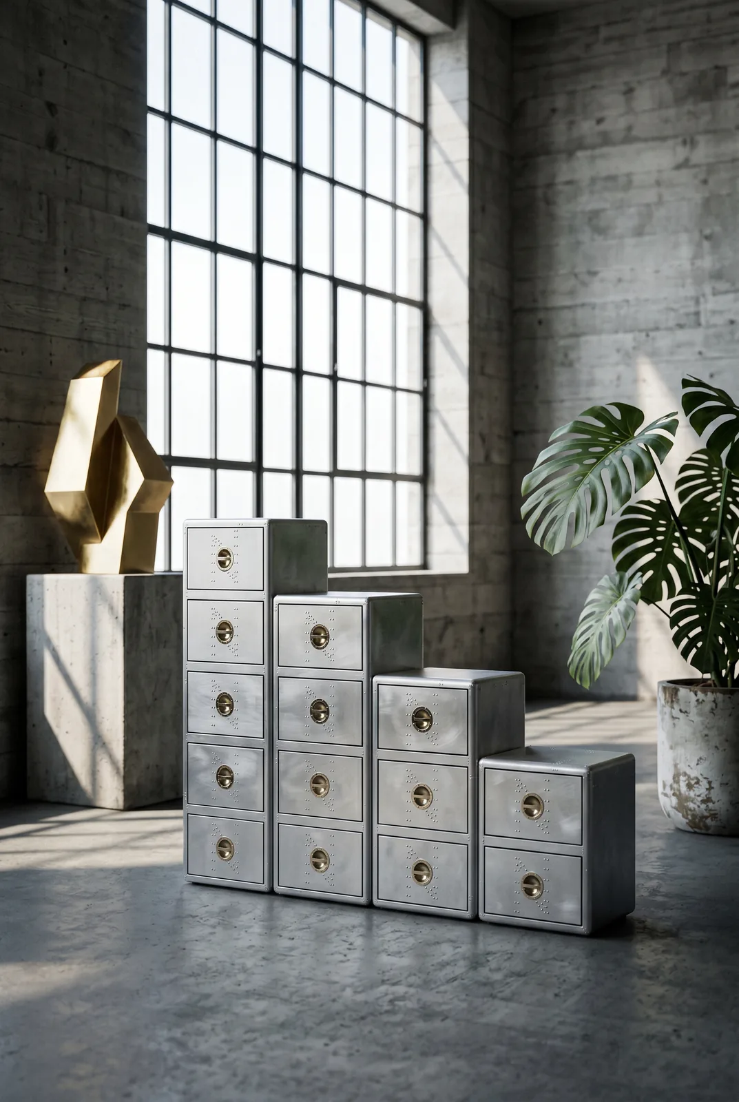 Тумба Silver Age 5 Drawer Aluminum — деталь