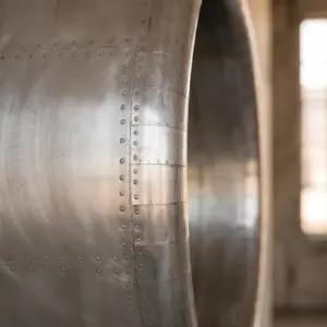 Зеркало Porthole Round Aluminum Frame — профиль
