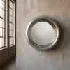 Зеркало Porthole Round Aluminum Frame — фронт