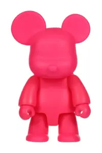 Toy2r Qee Bear Glow-in-Dark 46 см — Розовый / Pink
