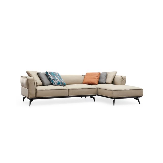 Угловой диван с металлическим основанием Henrik Corner в стиле лофт, модерн, индастриал