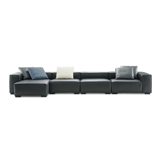 Угловой диван с объемными подлокотниками Sigrid Corner в стиле лофт, модерн, индастриал