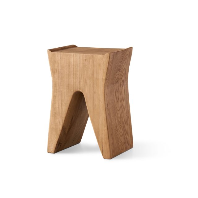 Табурет из массива ясеня Fork Wood в стиле лофт, модерн, индастриал