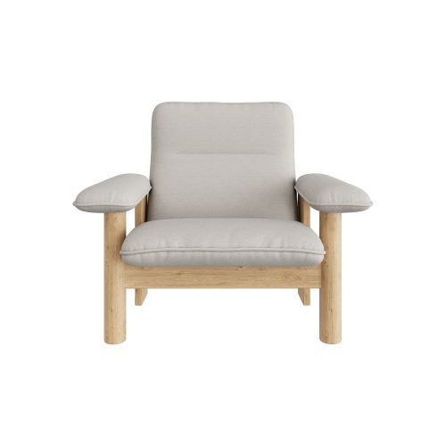 Кресло с подушками Restraint Light wood