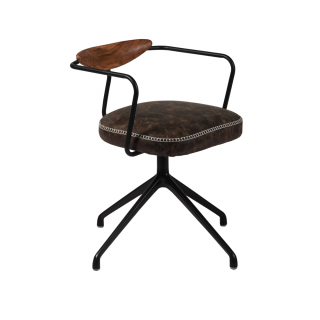 Барный стул Spider Low Skin в стиле лофт, модерн, индастриал